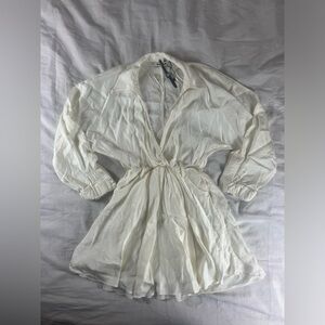Nocturne White Shirt Mini Dress